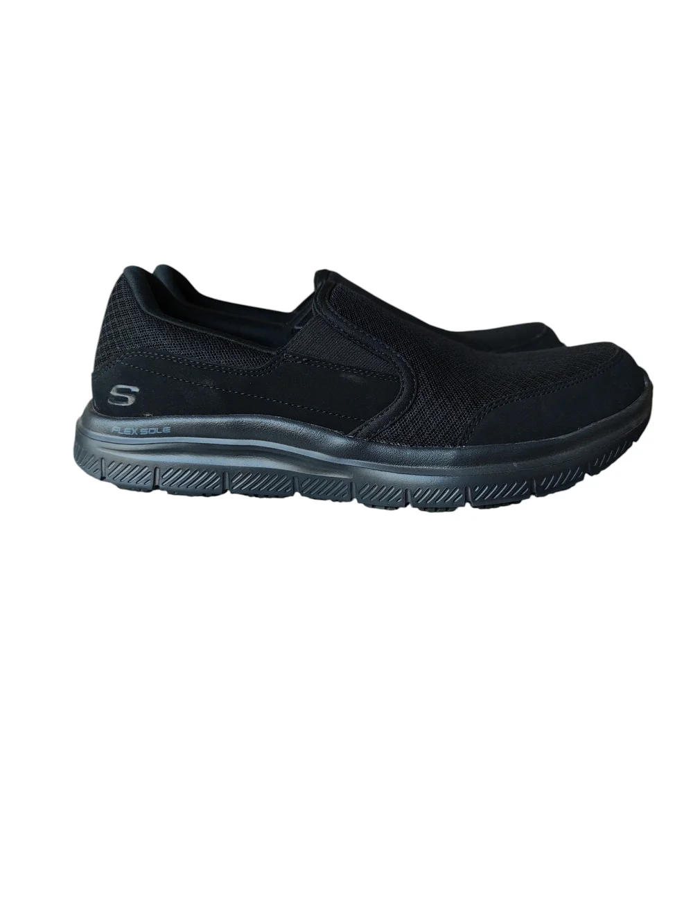 Skechers Black Slip-On Casual Work Loafer with Memory Foam